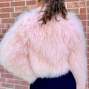 Louis Feraud Mongolian Lamb Fur Coat